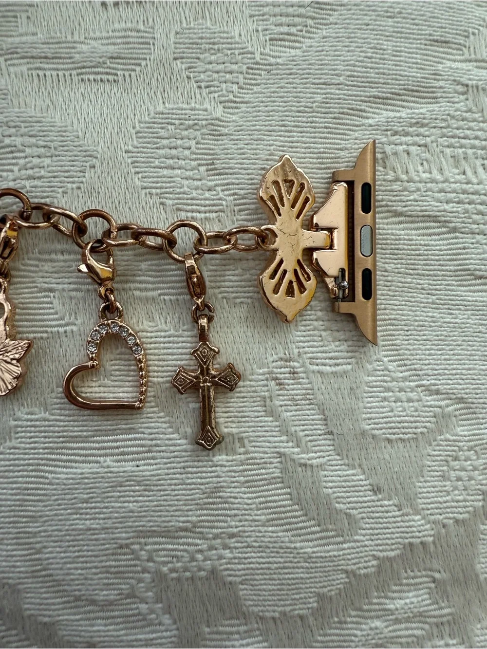 Bling Band in rose gold-tone compatible with Apple Watch